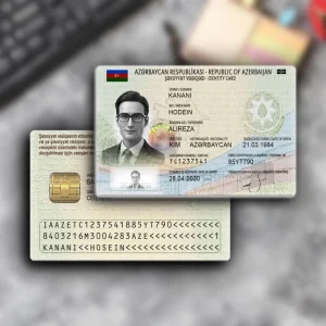 فایل آیدی کارت آذربایجان لایه باز
