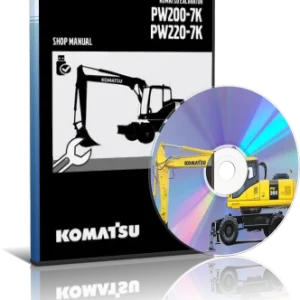 کاتالوگ راهنما (شاپ منوال) بیل مکانیکی کوماتسو مدل PW200-7K,PW220-7K