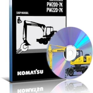 کاتالوگ راهنما (شاپ منوال) بیل مکانیکی کوماتسو مدل PW200-7K,PW220-7K