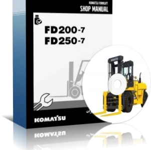 کاتالوگ راهنما (شاپ منوال) لیفتراک کوماتسو مدل FD200-7 و FD250-7